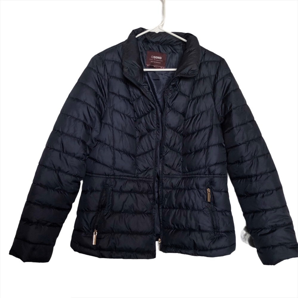 CISONO. Outerwear blue women’s‎ puffers jacket Sz L